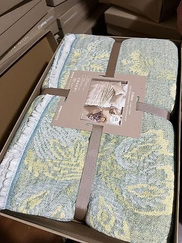 постельное белье вареный хлопок: Покрывало для кровати, Все сезоны, Двусторонний — 3