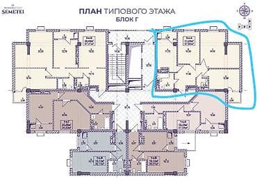 Недвижимость: 3 комнаты, 87 м², Элитка, 5 этаж — 8