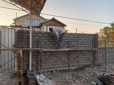 Заборы из пескоблока, Установка, Бесплатный выезд, Гарантия at lalafo.kg Заборы из пескоблока, Установка, Бесплатный выезд, Гарантия