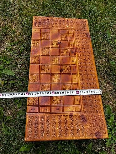 Нарды: Деревянный набор для настольных игр: шашки/шахматы и нарды в одном — 2