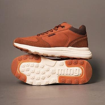 Босоножки, сандалии, шлепанцы: Высокие мужские кроссовки MUSTANG - Цвет: теплый коричневый (карамель) — 1