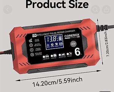 света диоды: COREBOX EU Plug 12V 6A Интеллектуальное зарядное устройство для — 2