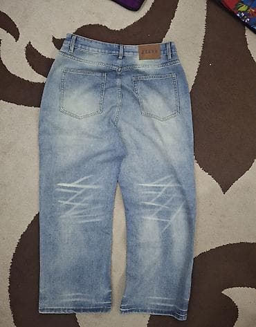 джинсы оригинал: Мужские джинсы, XL, Новый, цвет - Голубой, Бесплатная доставка — 2