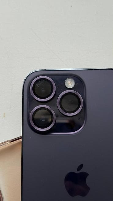 красивые номера телефонов: IPhone 14 Pro, Б/у, 128 ГБ, Deep Purple, Чехол — 2