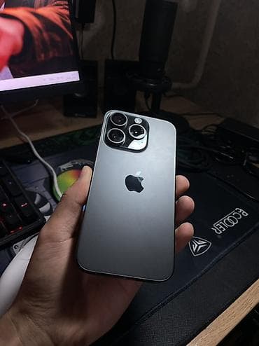 iphon 16 pro: IPhone 15 Pro, Б/у, 128 ГБ, Графит, 88 % — 1