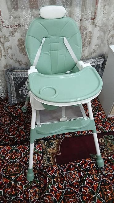 Офисная мебель: Детский стульчик для кормления - Удобное широкое сиденье с мягкой — 1