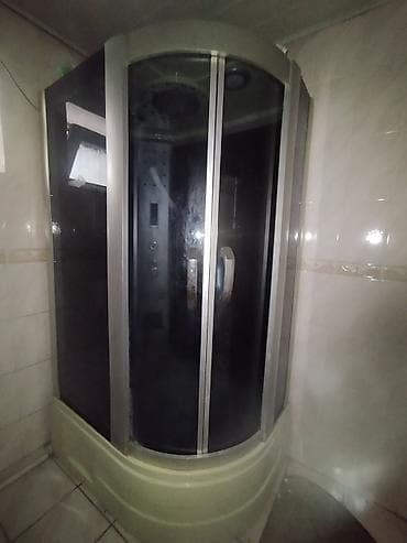 душевой смеситель: Душевая кабина Полукруглая, Размер: 120 x 85 см, Покрытие: Тонированное — 1