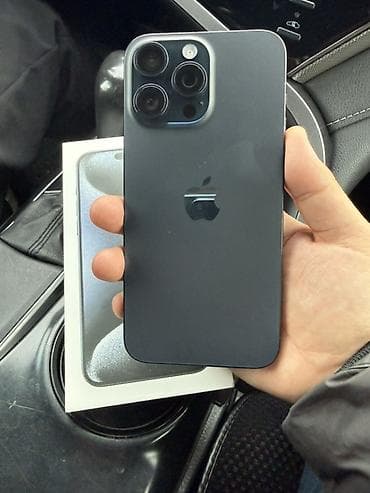 Акылдуу сааттар: IPhone 15 Pro, Black Titanium, Куту — 2