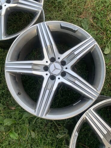 зимние шины на ниву 21214: Литые Диски R 20 AMG, Комплект, отверстий - 5, Б/у — 5