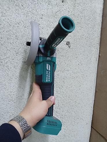 Аккумуляторная угловая шлифмашина (болгарка) Power Action - at lalafo.kg Аккумуляторная угловая шлифмашина (болгарка) Power Action -