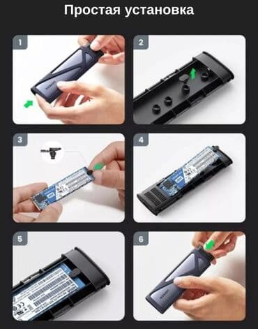 Процессоры: UGREEN CM400, SSD M.2 NVMe, внешний кейс. В наличии: UGREEN CM400 - — 5
