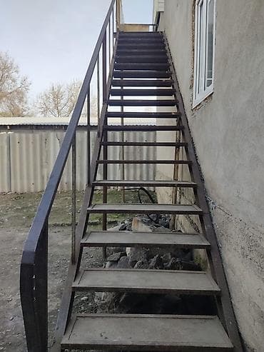 люк чердачный: Металлическая лестница Наружные, Форма лестницы: Прямая — 1