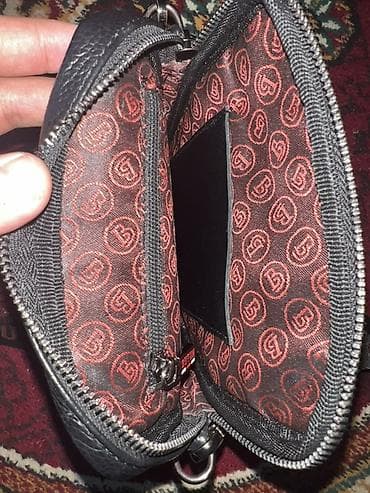 фото барсетки: Барсетка BUTUN, модель с плечевым ремнем. - Материал: черная — 4