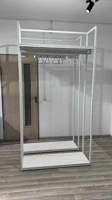 вешалка на ножках: Полка для вещей и одежды, Б/у, Железо, Самовывоз, Бесплатная доставка, Платная доставка — 4