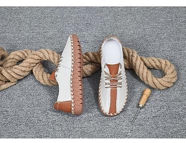 Кроссовки и спортивная обувь: Женские повседневные мокасины/лоферы в морском стиле. - Цвет: белый с — 1