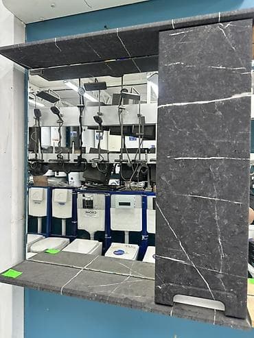 Шкаф для ванной, С зеркалом, ЛДСП