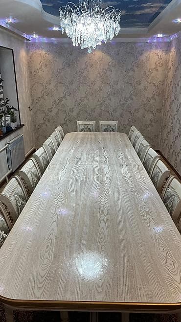 foldable table: Стол и стул для зала, Б/у, Самовывоз, цвет - Бежевый — 9