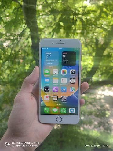 iphone 8 plus 128гб: IPhone 8 Plus, Б/у, 256 ГБ, White Titanium, Зарядное устройство, Чехол, 100 % — 1