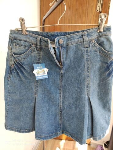 теннисный юбка: Джинсовые юбки новые: синяя и хаки. Размер 46-50 — 1