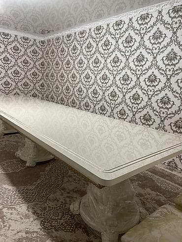 столы для кафе бу: Стол и стул для зала, цвет - Белый — 2