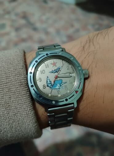 ремонт наручных часов: Классические часы часы, Vostok, Латунь, Россия, Водонепроницаемые, Мужские, Б/у — 2