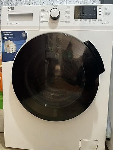 стиральной: Стиральная машина Beko WSRE6512PRW с фронтальной загрузкой — 1