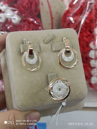 свадебные платья от производителя: Набор украшений, Проба 925, Женские, Новый — 2