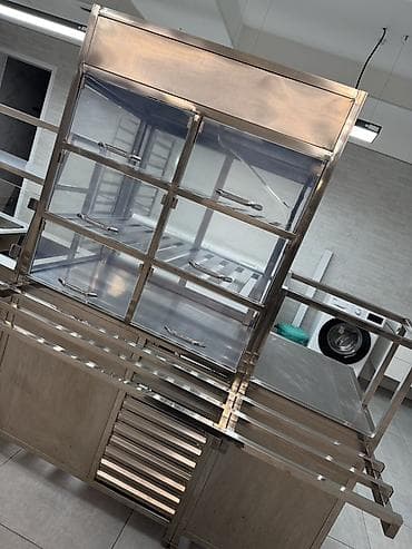 бутка мороженое: Линия раздачи для столовой/кафе из нержавеющей стали. Длина 4,10 м — 3