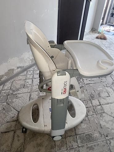 сумка оперативка: Стульчик для кормления, Б/у, Peg perego, Пластик, Трансформер, цвет - Белый, Самовывоз, Платная доставка — 4