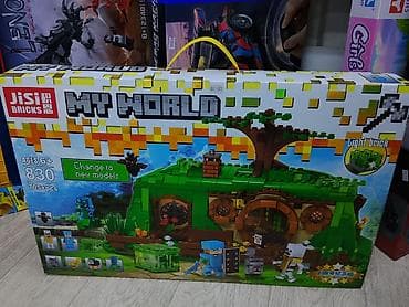 abstract art: Конструктор JISI BRICKS “My World” (аналог в стиле Minecraft) - Набор — 1