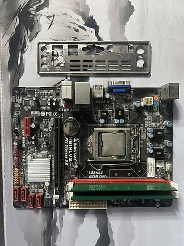 i5 7: Материнская плата для ПК, Б/у, Biostar, LGA1155, Micro-ATX — 1