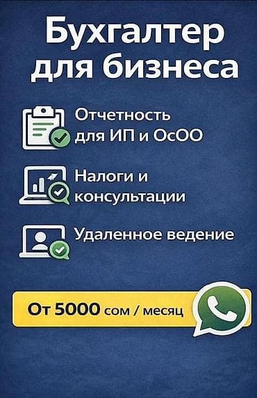 Кызматтар: Бухгалтердик кызматтар | Бухгалтердик эсепти жүргүзүү — 1