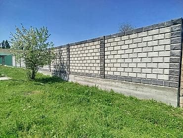 Гаражи: Заборы из пескоблока — 2