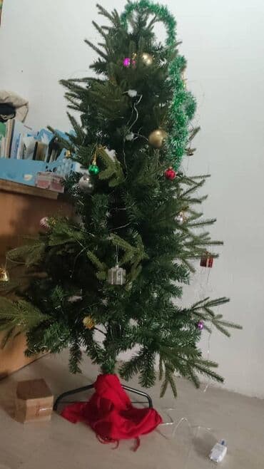 елка сосна: Искусственная рождественская ёлка без гирлянды 
1.5 м рост — 4