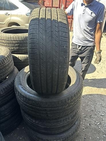 r19: Шины 255 / 50 / R 19, Лето, Б/у, Комплект, Внедорожные (АТ/МТ), Корея, Hankook — 1