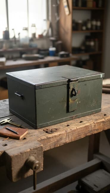 ящик для фрукты: Сейф железный срочно продаю. Ширина 49 см, глубина 36, высота 24 см — 1