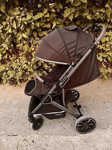 чыгырык для детей: Прогулочная коляска Kiddy Turbo S (черная) - Легкая и маневренная — 5