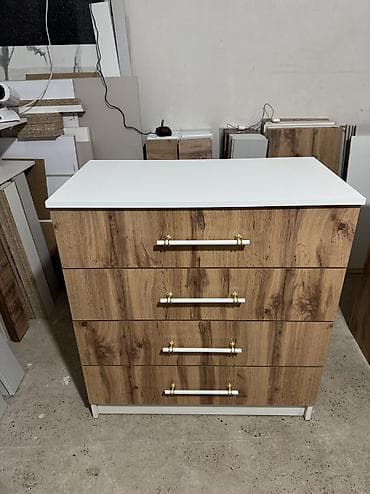 Комод для одежды, Новый, Без зеркала, ЛДСП, цвет - Белый, Серый, Бежевый, Самовывоз, Платная доставка