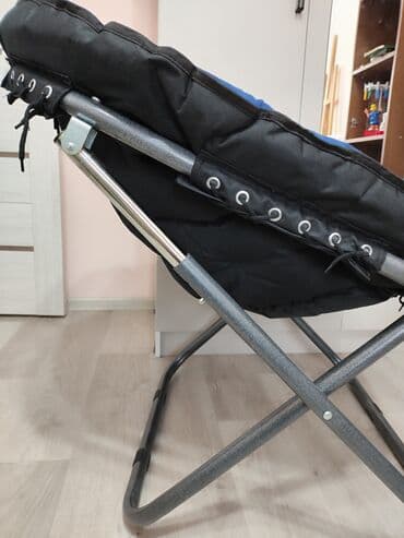 надувные кресло: Складное кресло-кокон (луна) с мягкой подушкой - Эргономичная форма — 4