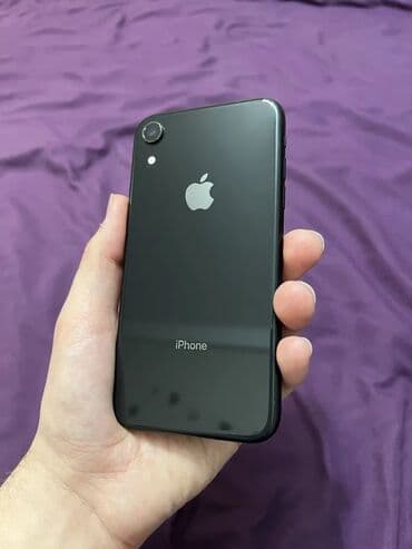 IPhone Xr, Б/у, 64 ГБ, Черный, Чехол, 85 %