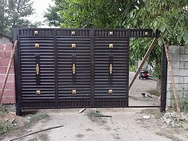 Металлические распашные ворота - Материал: сталь. - Конструкция lalafo.kg да Металлические распашные ворота - Материал: сталь. - Конструкция