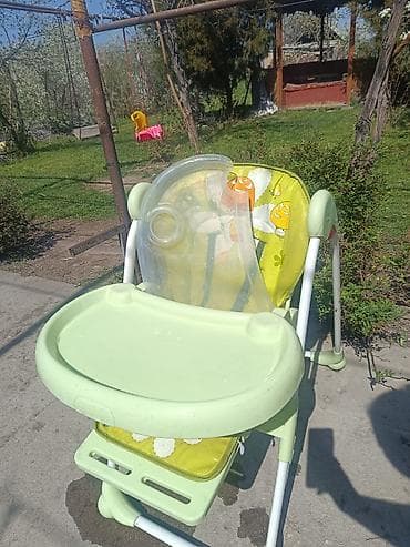 Детский стульчик для кормления - Цвет: салатовый с белыми элементами