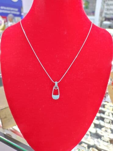 булавка: Цепочка, Проба 925, Женские, Новый — 1