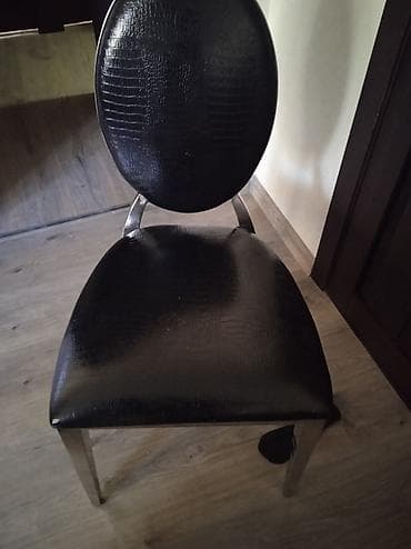 купить стол с нержавейки: Кухонный стол и стул, Б/у, Самовывоз, цвет - Черный — 3