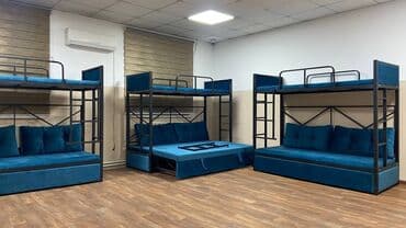 железный двухъярусный кровать: Кровать двухъярусный Раскладной Кровать Полимерная порошковая — 2