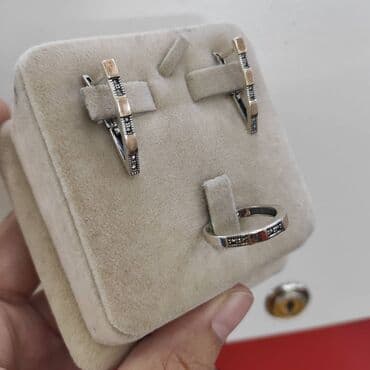 свадебные наборы ручной: Серебро покрыто золотом пробы 925 Производитель Турция Качество — 3
