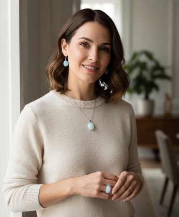 набор пандора: Элегантный комплект украшений, выполненный из лунного камня, включает — 1