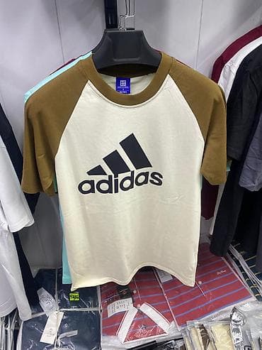 Мужская футболка, M, Adidas, Новый, цвет - Белый