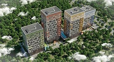 Квартиры: 2 комнаты, 83 м², Элитка, Асанбай мкр Элитка, 19 этаж, ПСО (под самоотделку) — 3