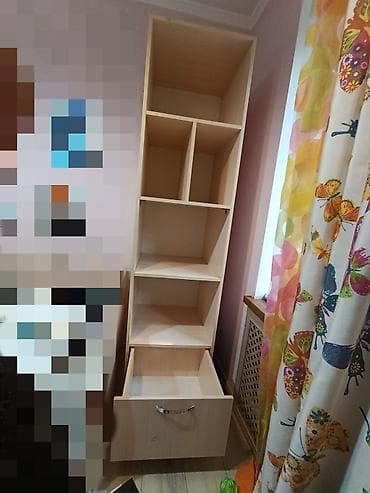 книжный шкаф офисный: Книжная полка, Б/у, ЛДСП, Напольная — 1